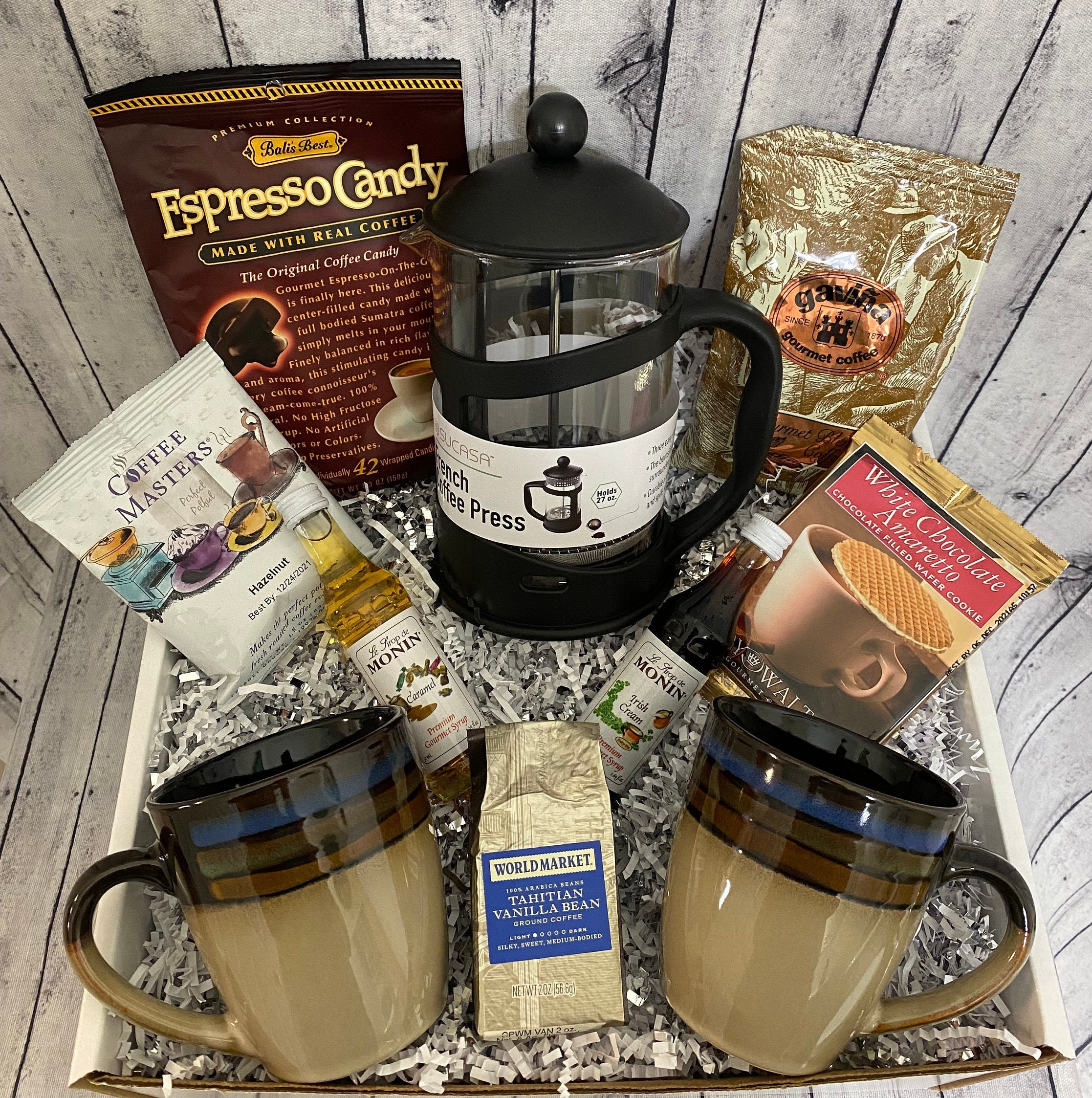 Coffee Lover's Gift Basket, Gourmet Coffee Gift Box, Thinking of You, Gift  for Him, Gift for Her, Coffee Gift, Employee Gift, Thank You Gift 