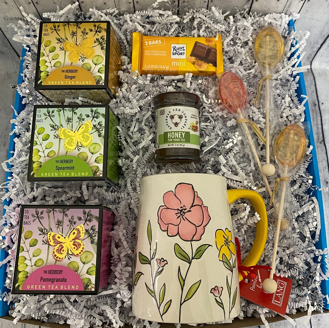 Hot Tea Care Package Tea Gift Box Care Package for Her Hot Etsy