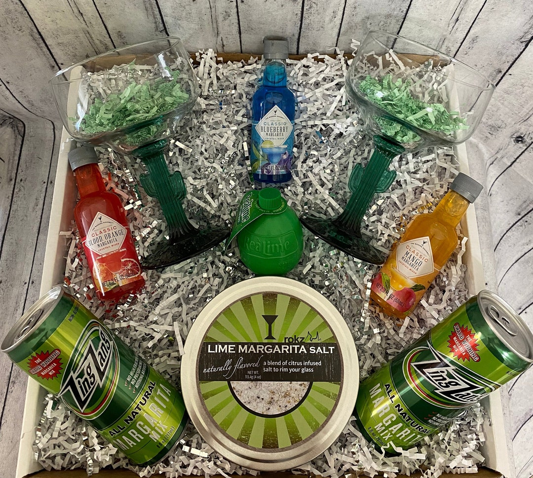 Margarita Essentials Gift Basket, Margarita Drink Gift, Birthday Gift ...