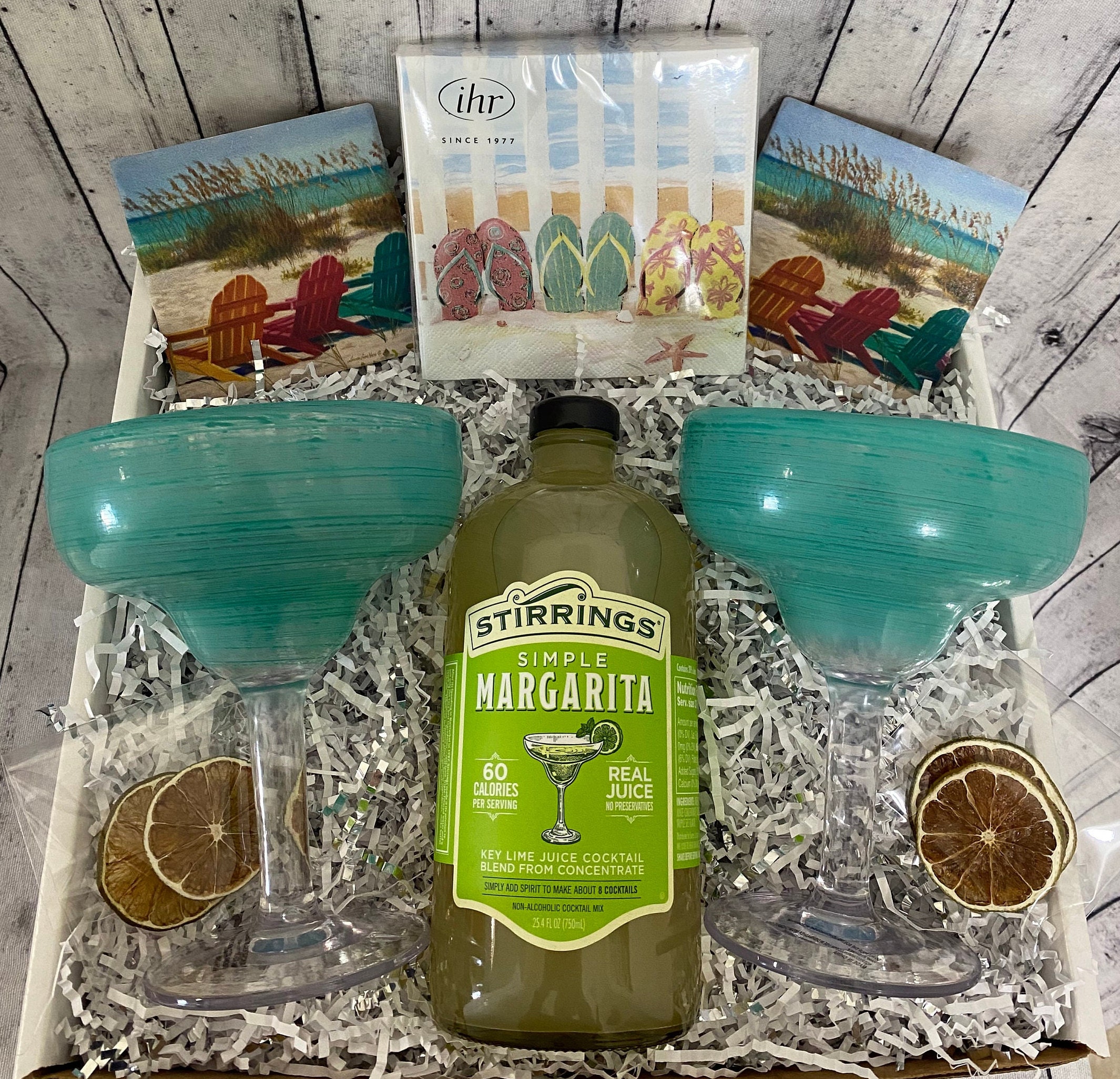 Margarita Gift Box, Summer Cocktail Gift Basket, Birthday Cocktail