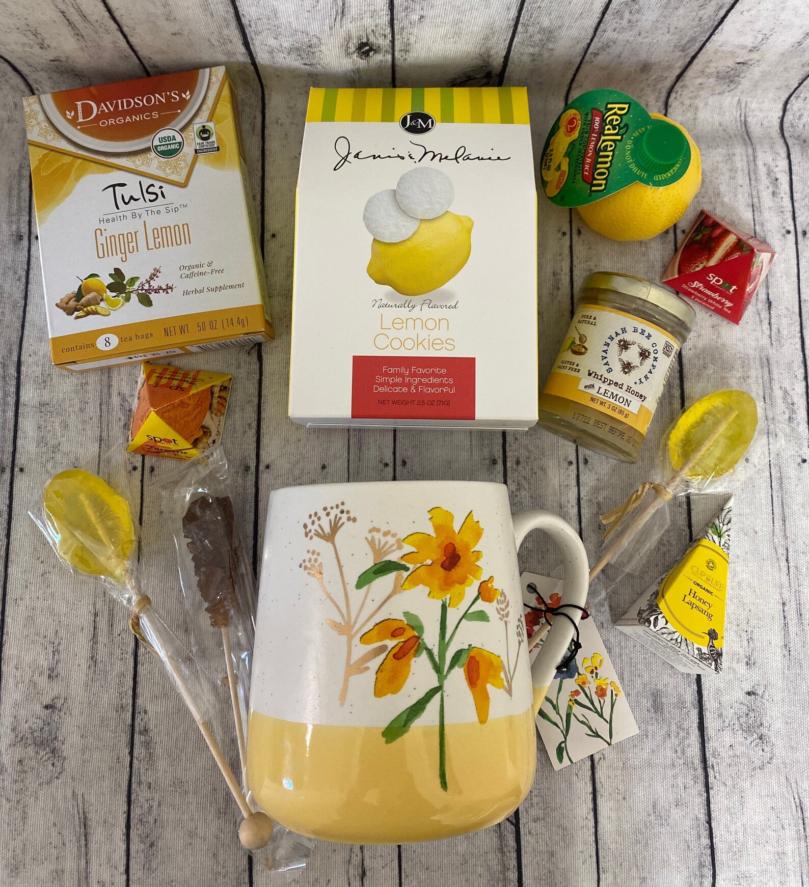 Hot Tea Gift Set Get Well Gift Box Sunshine Tea Gift Set Etsy