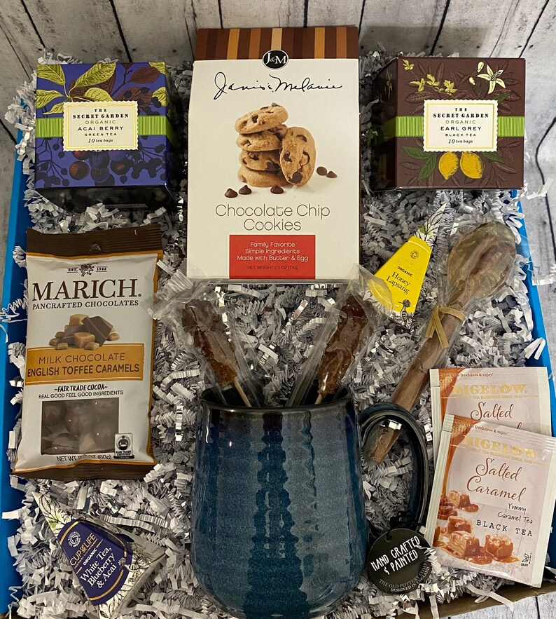 Hot Tea Gift Box Gift of Comfort Tea and Cookies Gift Tea Etsy