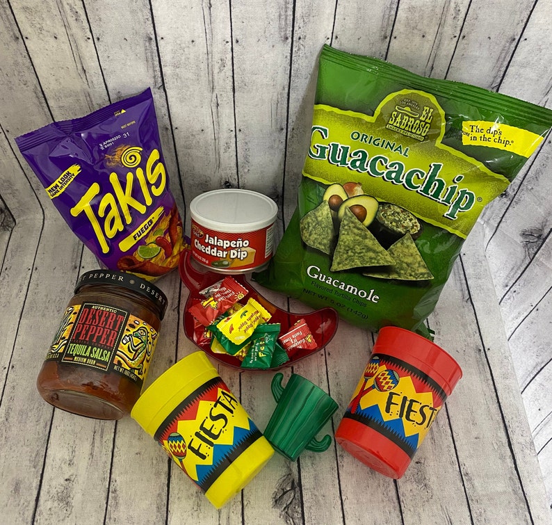 Chips and Salsa Gift Box Chips and Salsa Fiesta Gift Etsy
