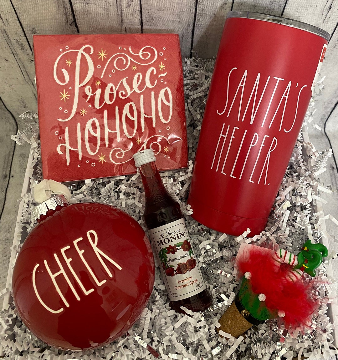 Christmas Wine Gift Box Set, Holiday Gift Box, Holiday Wine Gift