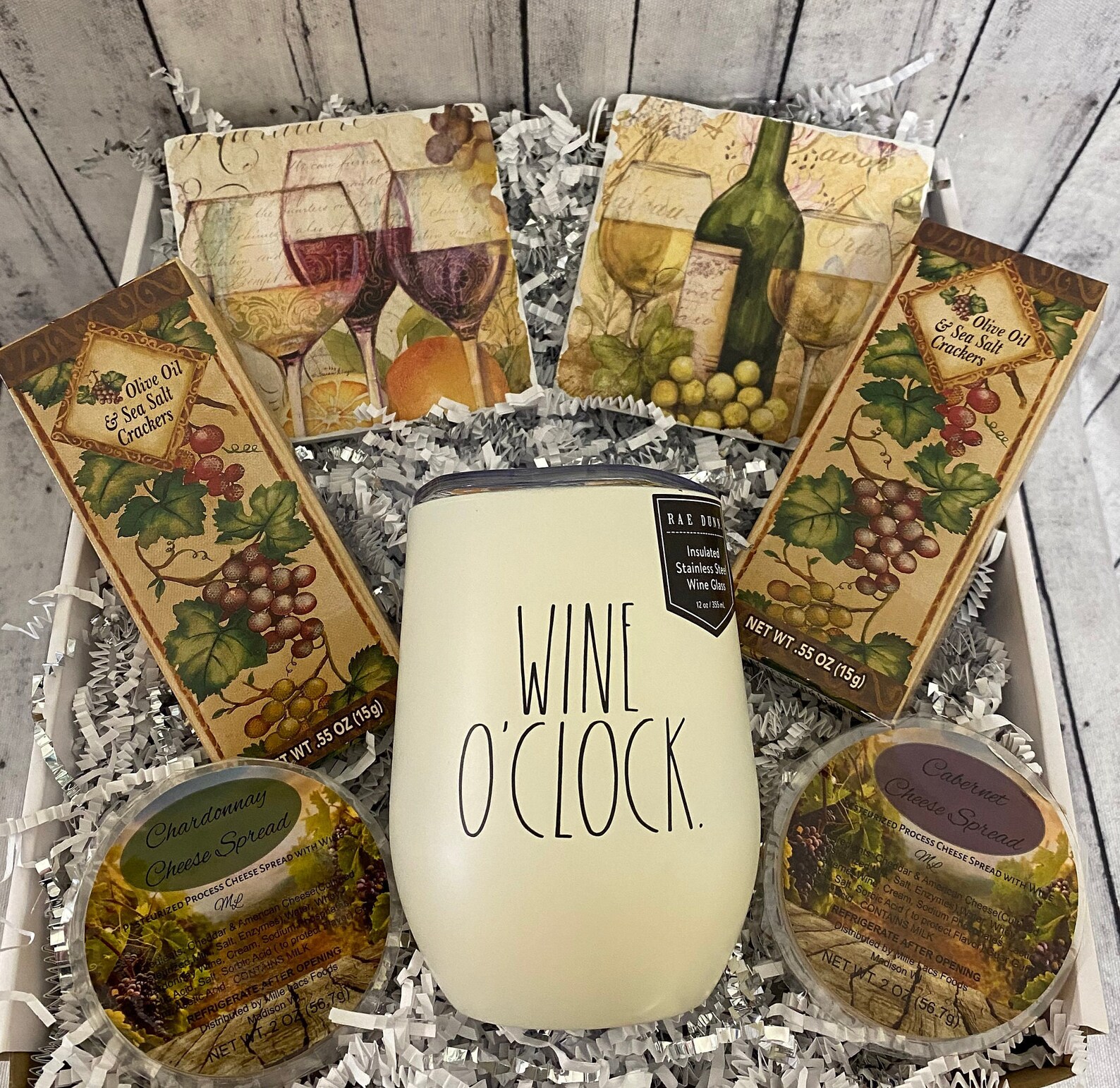Wine Lovers Gift Box Wine and Cheese Gift Box Birthday for Etsy