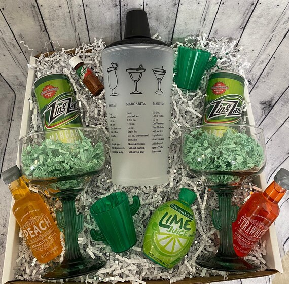 Margarita Cocktail Gift Basket Cocktail Gift for Couples Etsy