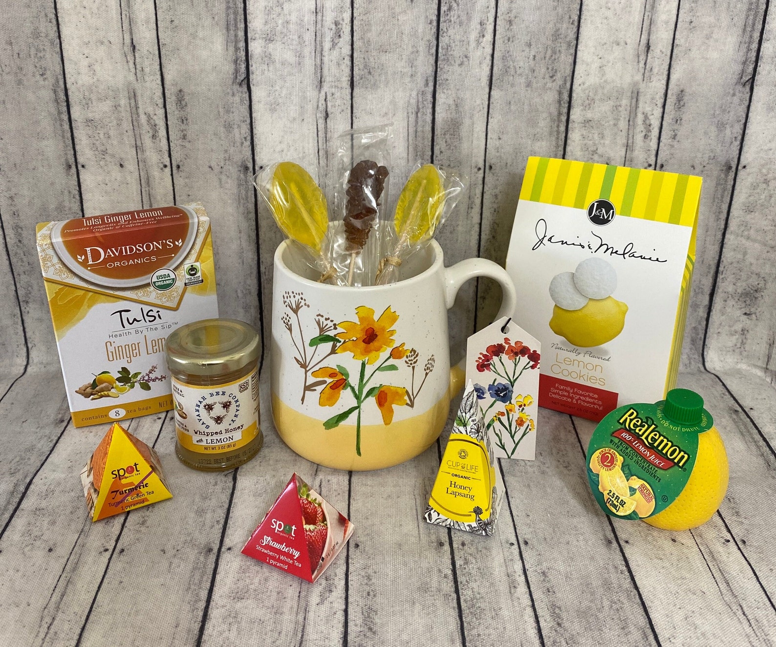 Hot Tea Gift Set Get Well Gift Box Sunshine Tea Gift Set Etsy