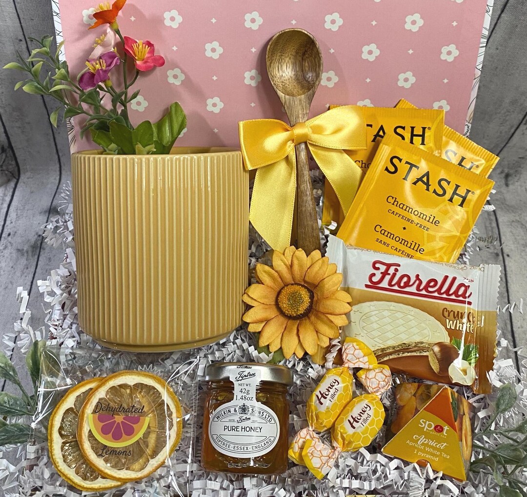 Tea Gift Box, Get Well Gift Box, Hot Tea and Mug Gift, Care Package for ...