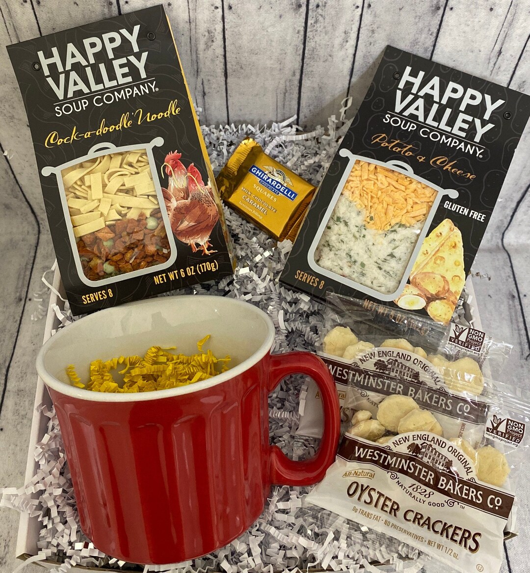 Gourmet Soup Gift Box, Soup Get Well Gift Box, Sympathy Gift Box, Soup