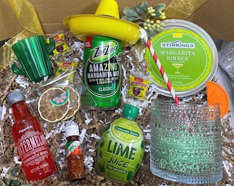 Margarita Kit, Craft Cocktail Kit, Margarita Gift Basket, Gift for Men, Birthday for Her, New Home, Mocktail Gift, Thank You Gift, For Mom