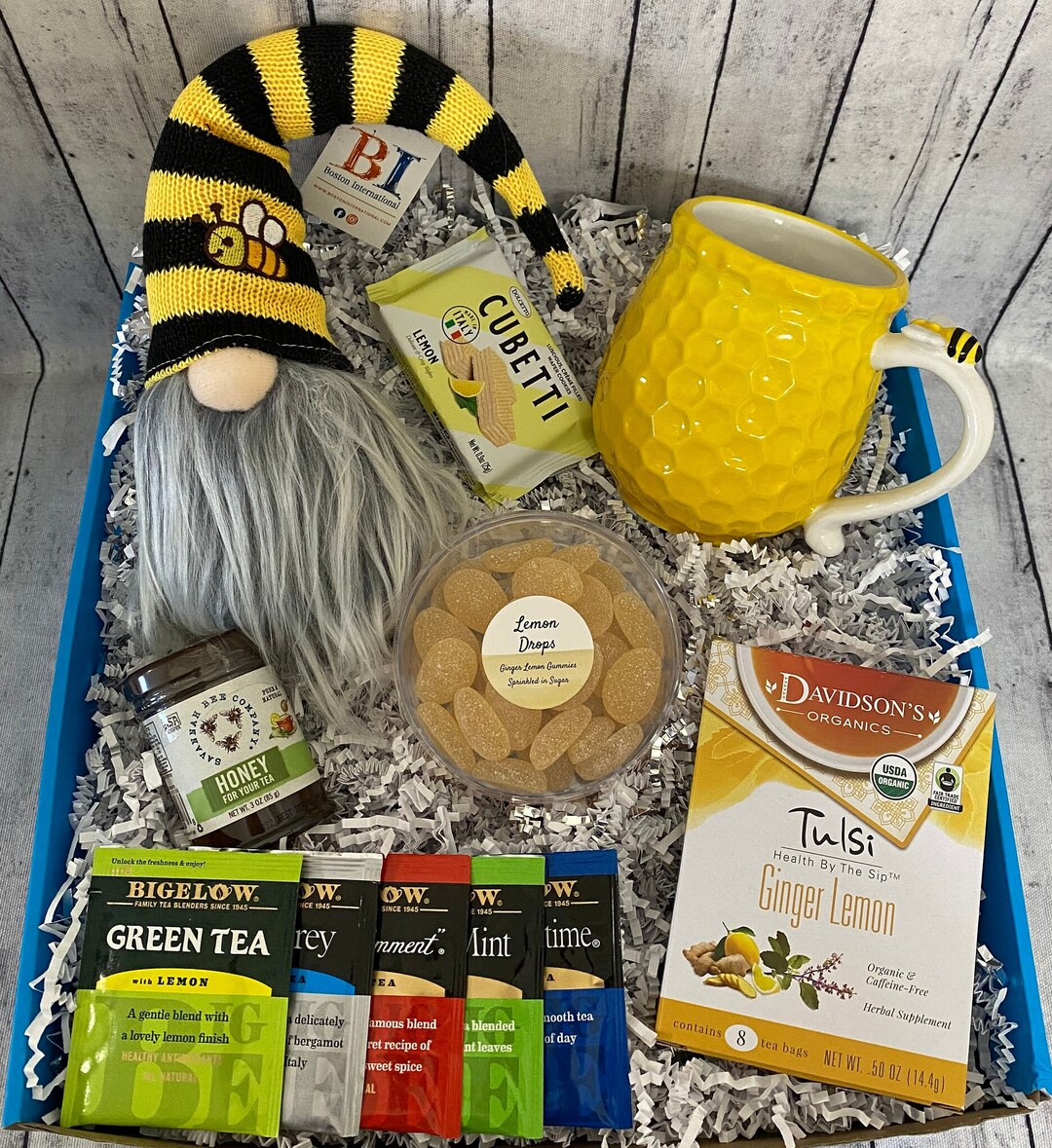 Hot Tea Gift Basket Hot Tea and Mug Gift Box Get Well Gift Etsy