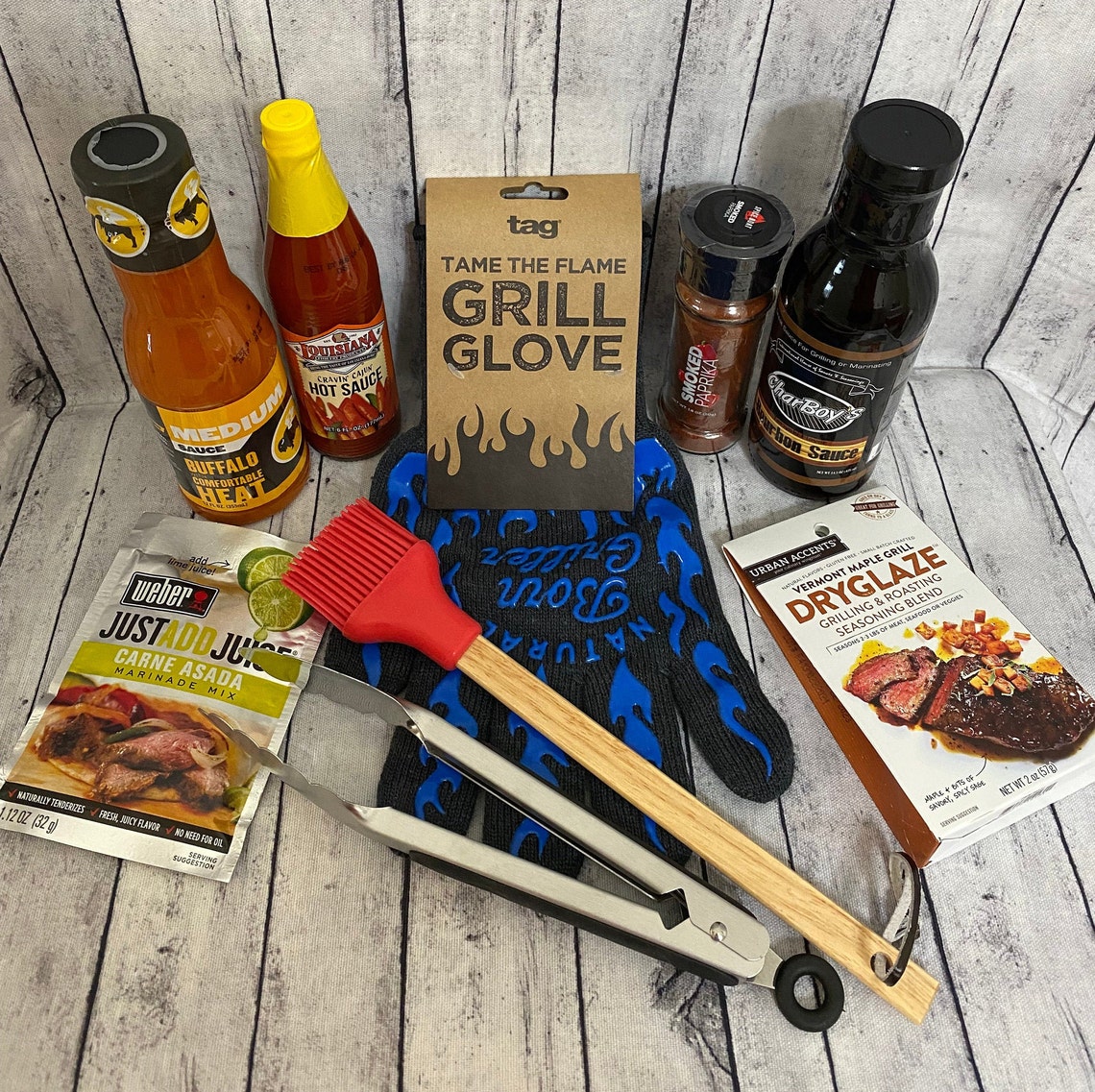 Barbecue Essentials Gift Basket/BBQ Grilling Basket/Grill Gift Etsy