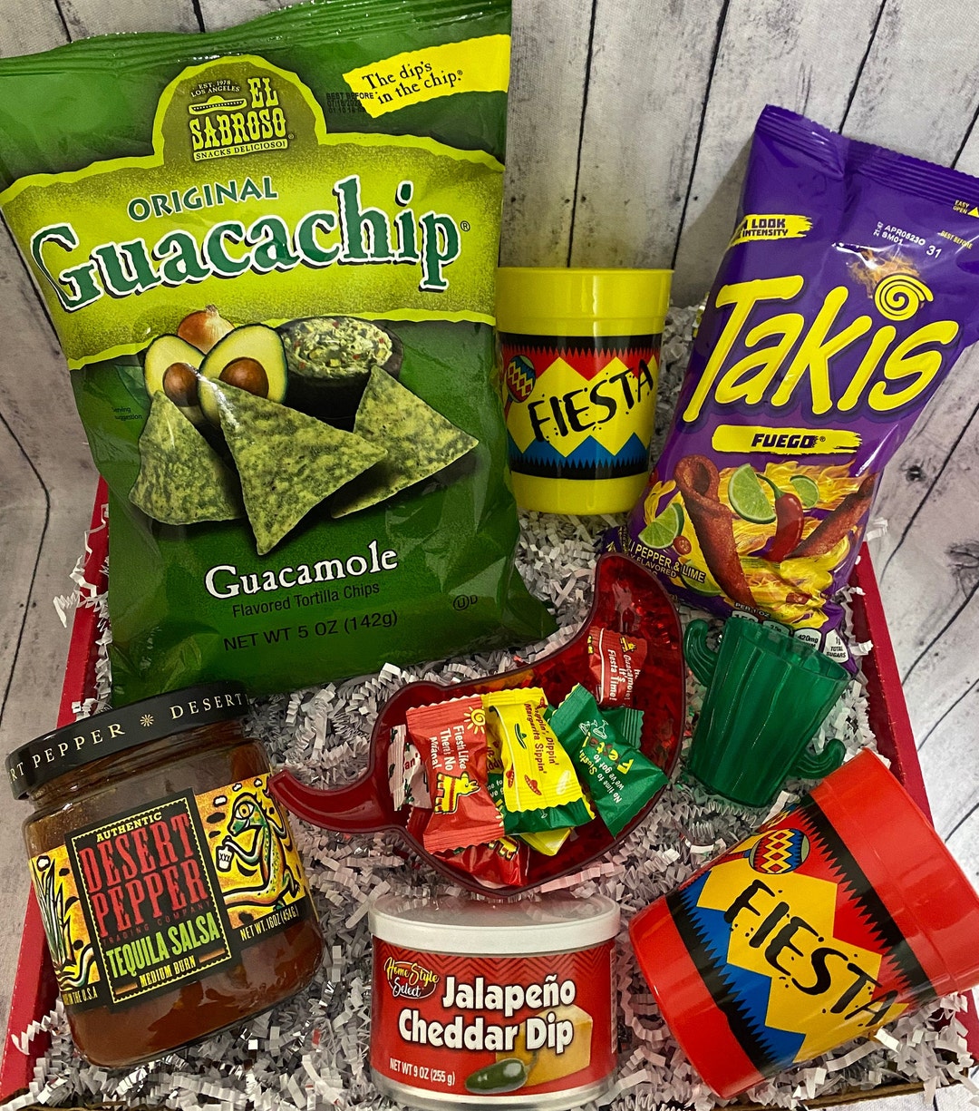 Chips and Salsa Gift Box Chips and Salsa Fiesta Gift Etsy