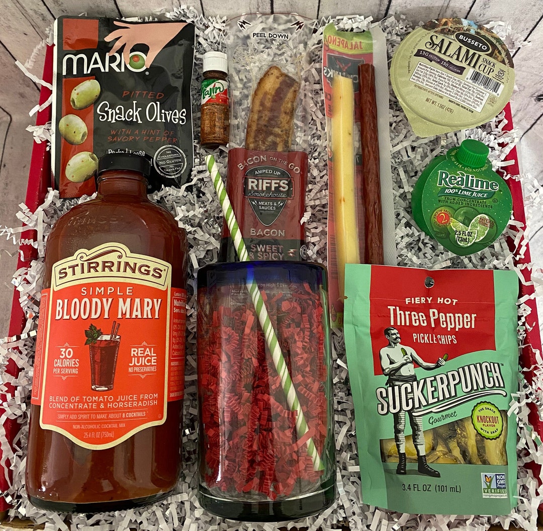 Gourmet Bloody Mary Gift Box, Cocktail Gift Box, Mocktail Gift
