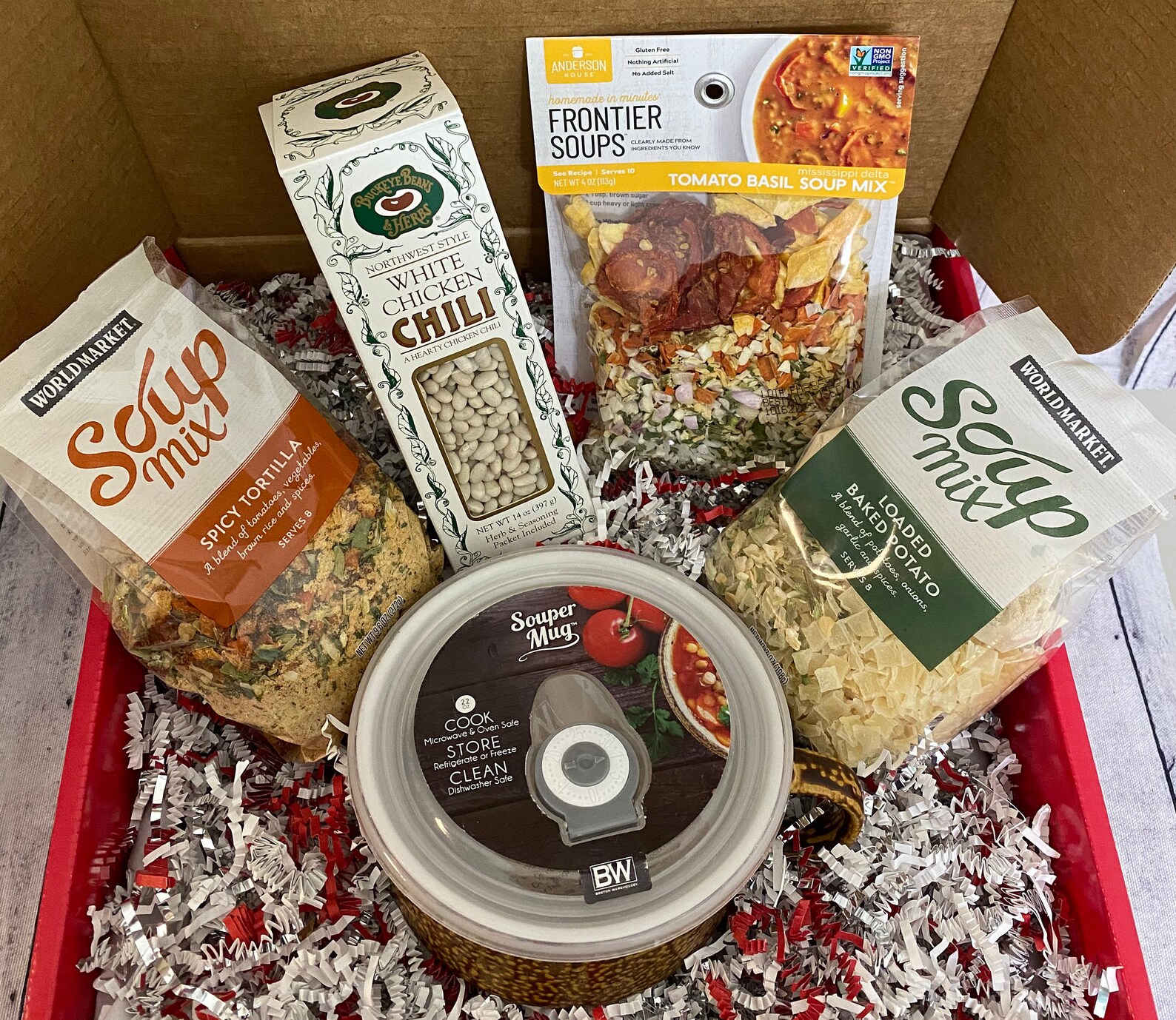 Soup Gift Basket/ Comfort Gift Basket/ Soup Mug Gift Etsy