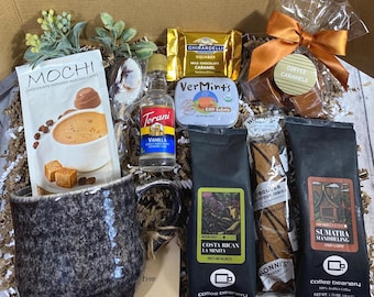 Coffret café, cadeau café gastronomique, cadeau de remerciement, cadeau pour les amateurs de café, cadeau pour elle, je pense à vous, cadeau de remerciement, anniversaire pour homme