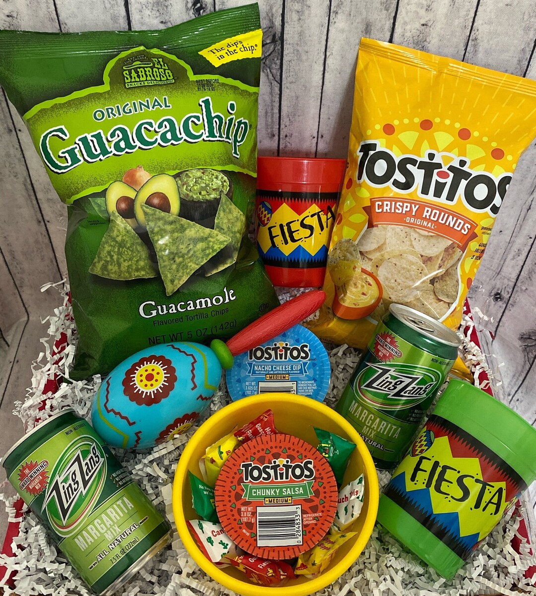 Cinco De Mayo Gift, Chips and Salsa Gift Box, Fiesta Gift, Margarita