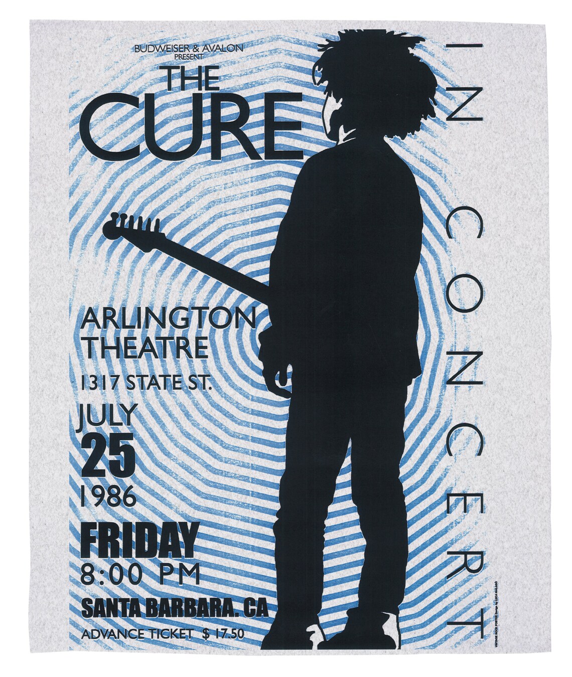 The CURE Vintage Tour Poster Print Super Soft Sweatshirt Etsy