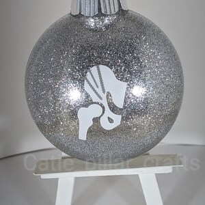 RECHTS PAO Krieger Doppelseitig Glitzer Ornament, PAO Krieger Schmuck, Weihnachtskugel