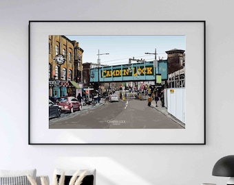 CAMDEN LOCK digital print by Echeberry