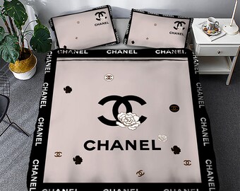 Chanel Comforter Set Etsy chanel comforter set etsy