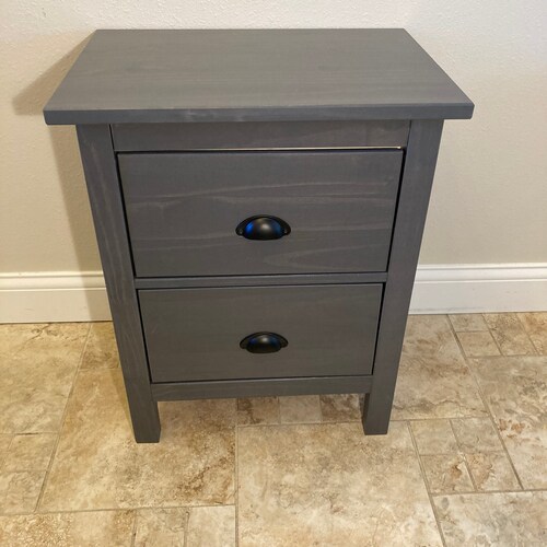 Black Nightstand With Concealed Secret Hidden Compartment and Etsy