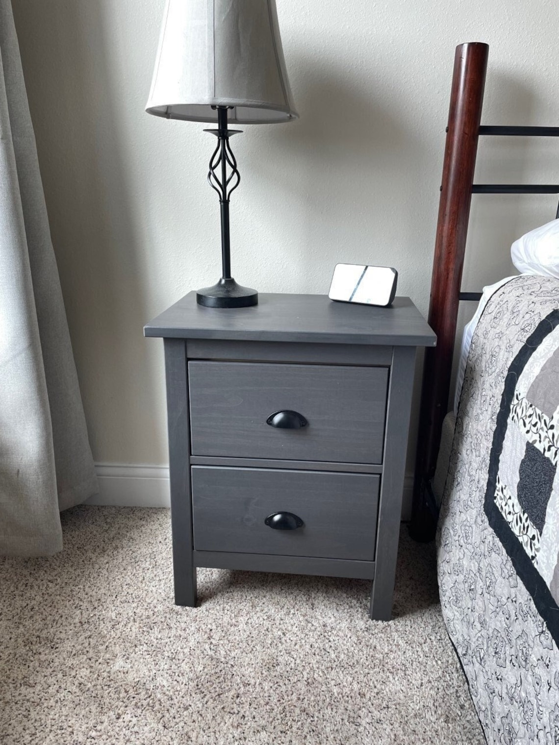 Nightstand With Concealed Secret Hidden Compartment and Heavy Etsy