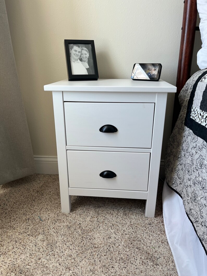 White Nightstand With Concealed Secret Hidden Compartment and Etsy