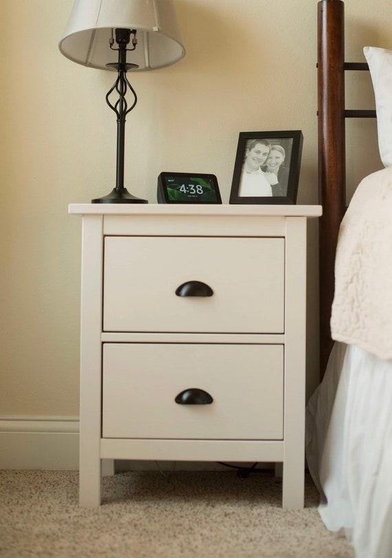 Nightstand with a Secret Compartment Locking Drawer