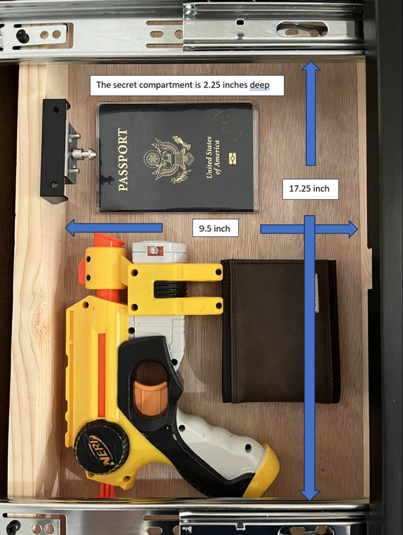 SECRET LOCKING COMPARTMENT Nightstand - Etsy