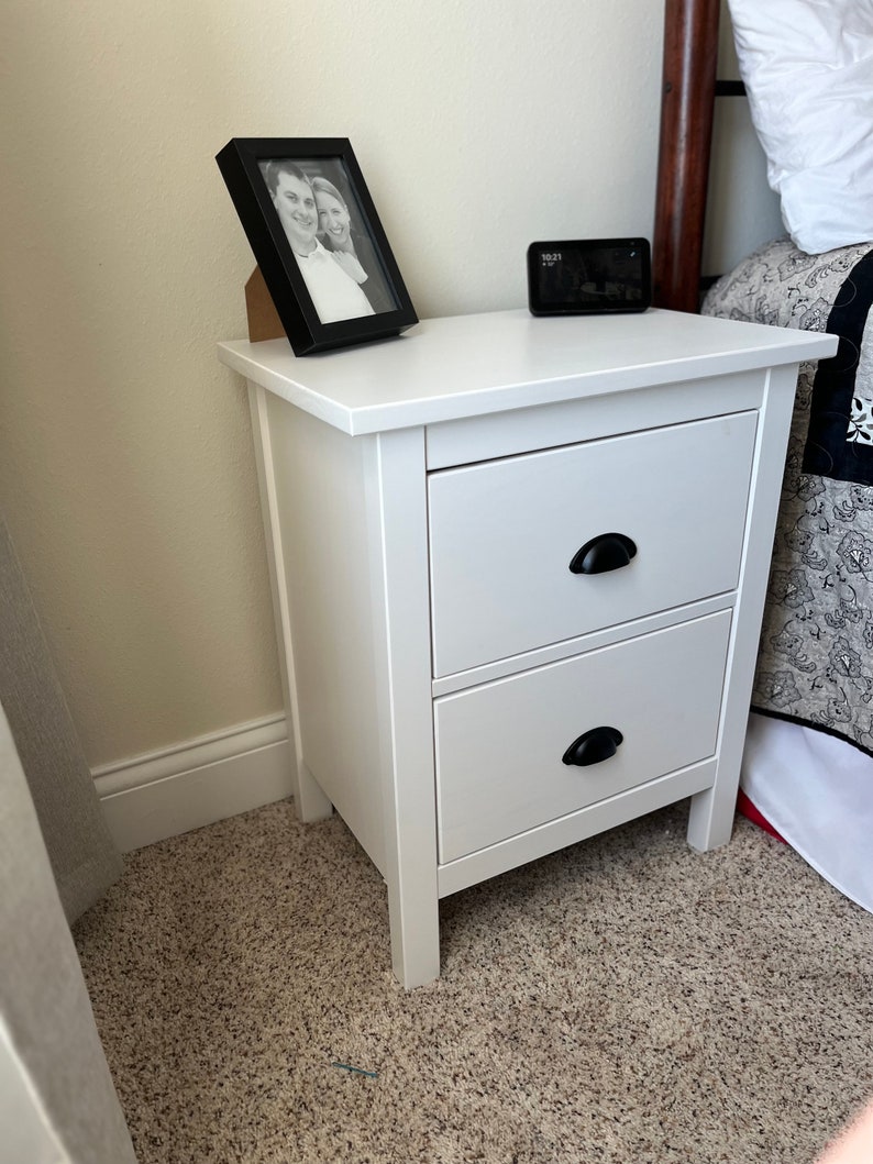 White Nightstand With Concealed Secret Hidden Compartment and Etsy