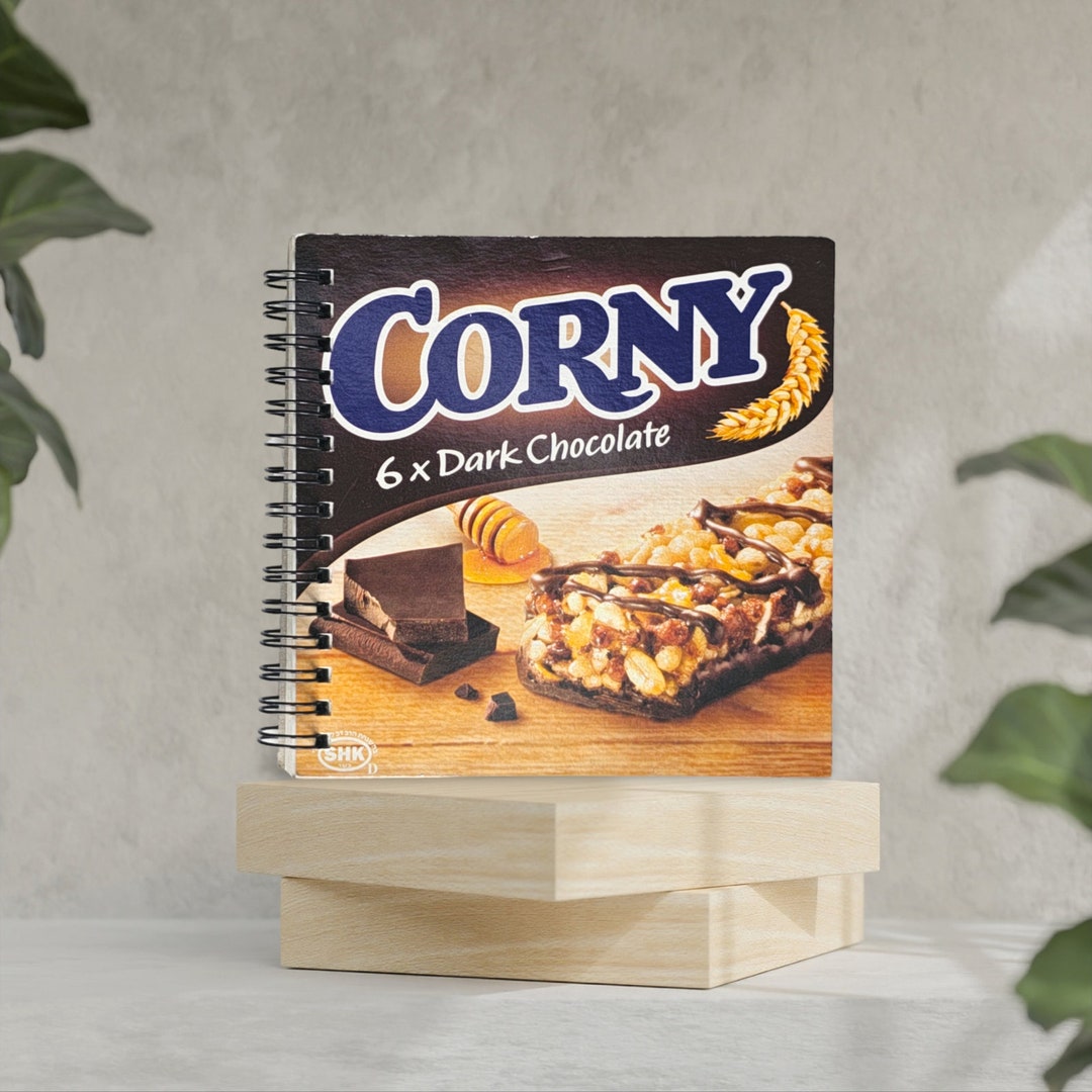 Cornbread Notebook Corny Chocolate Bars Spiral Notebook - Recycled Paper Notebook ...