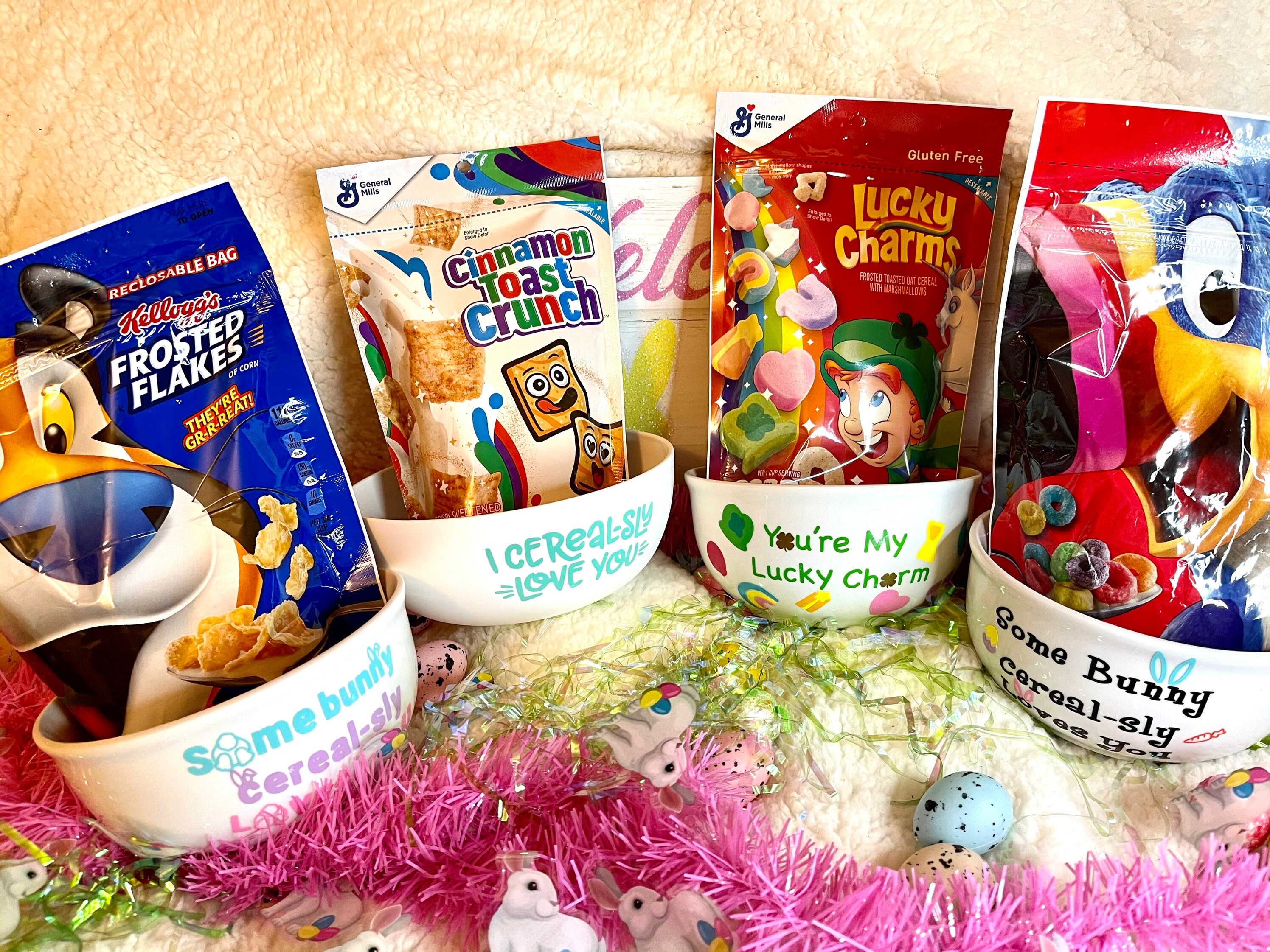 Some Bunny Loves you Easter Cereal Bowl Bunny Lucky Charms Etsy