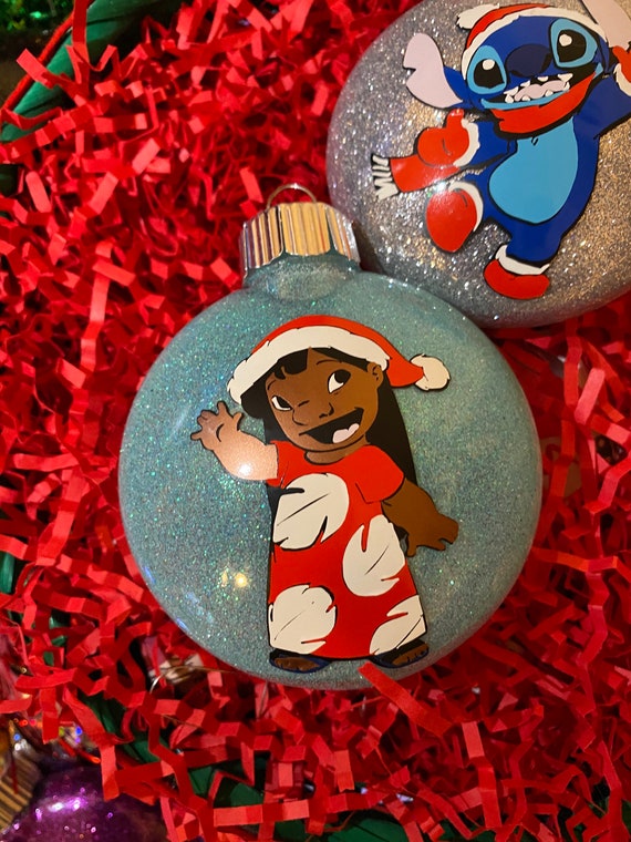 Disney New Christmas Gifts Lilo & Stitch Santa Dangle Acrylic