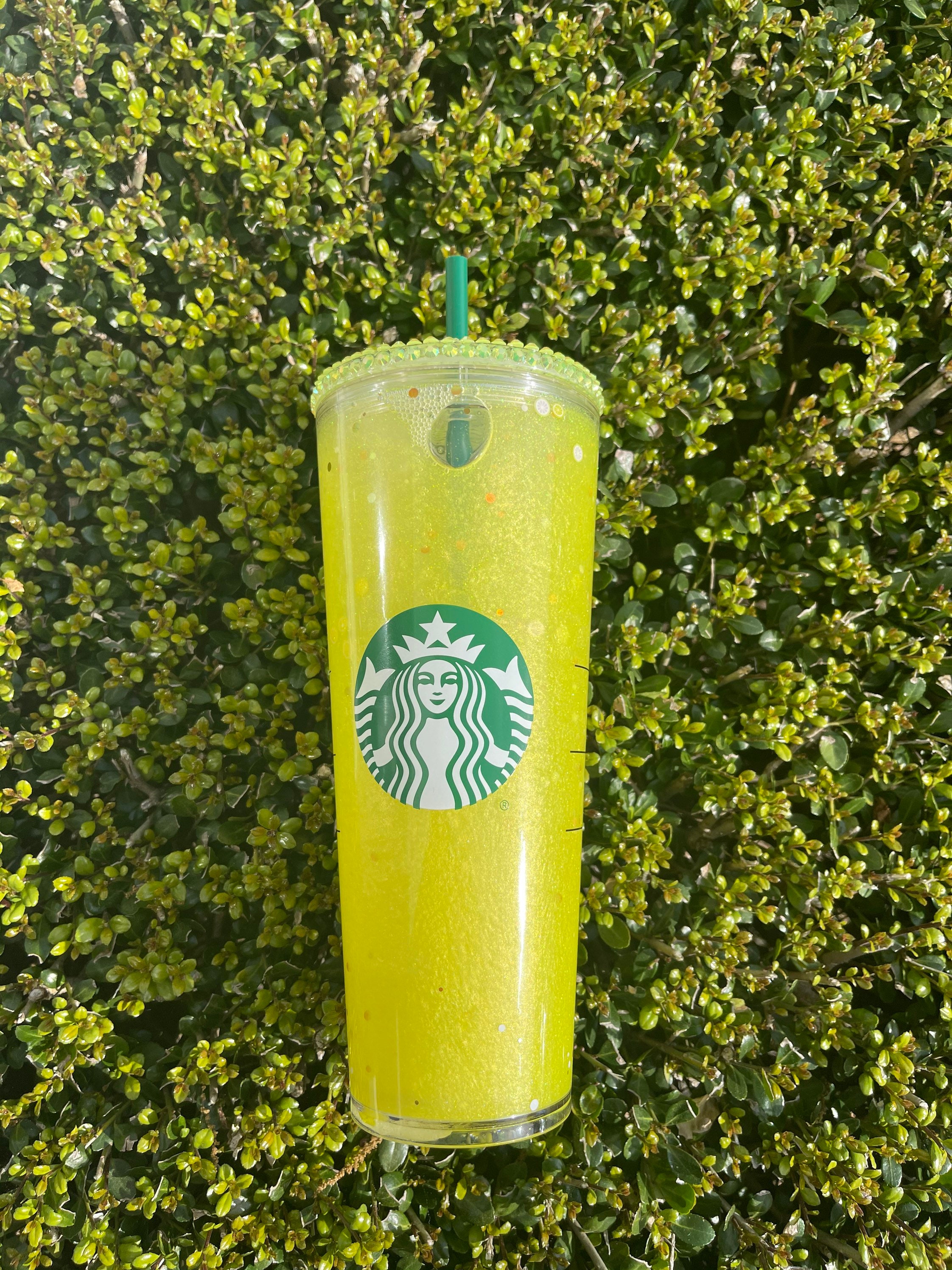 Custom Starbucks Lemonade Drink Inspired Snowglobe Cup Spring Etsy