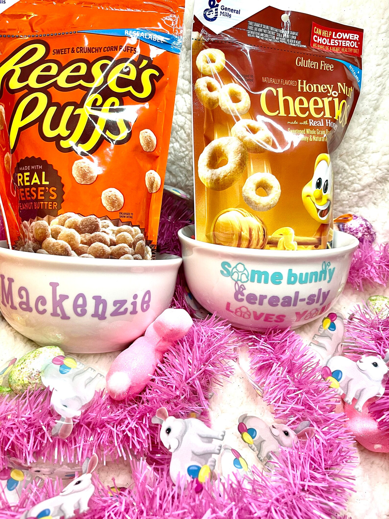 Some Bunny Loves you Easter Cereal Bowl Bunny Lucky Charms Etsy