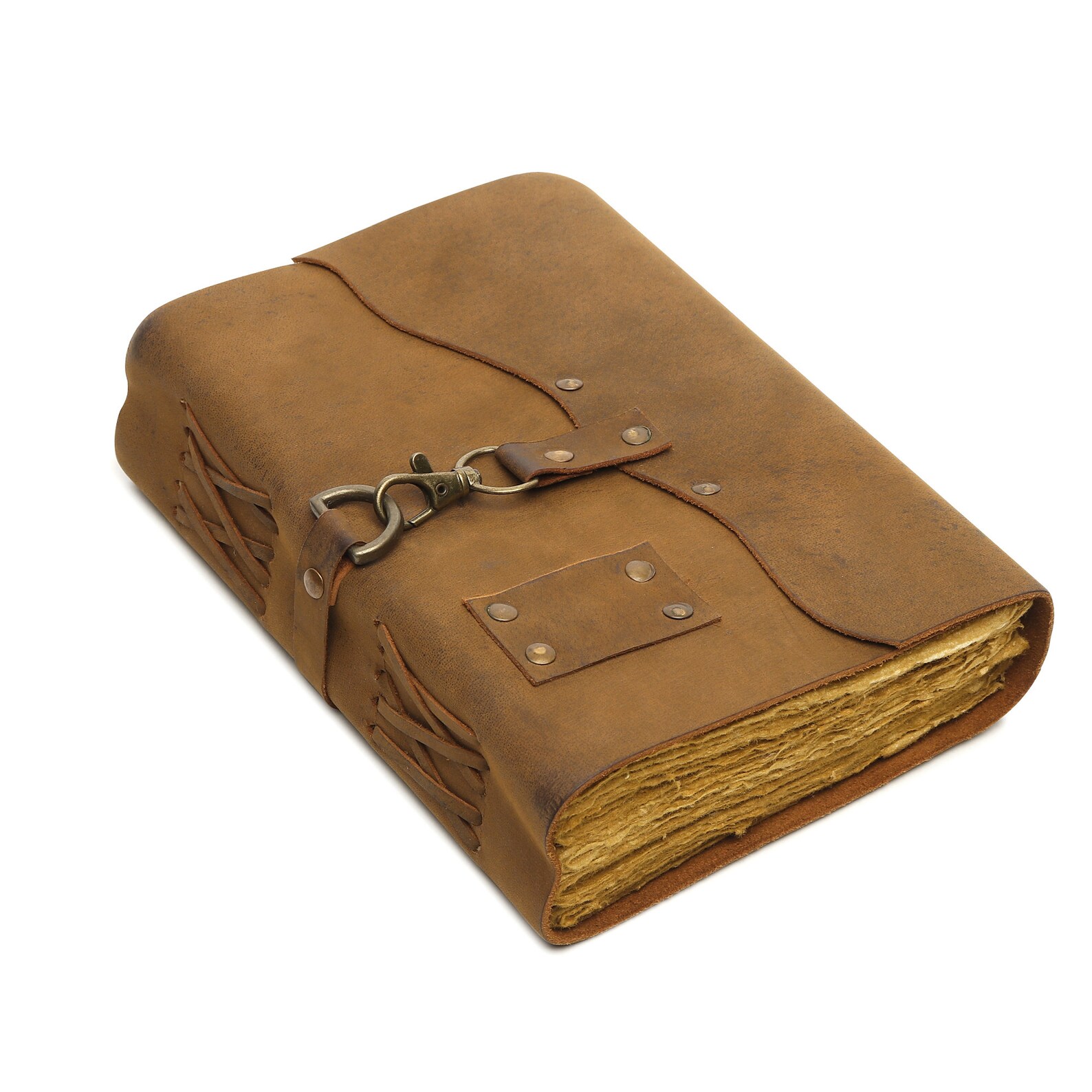 Genuine Leather Journal 8X6 Antique Handmade Deckle Etsy