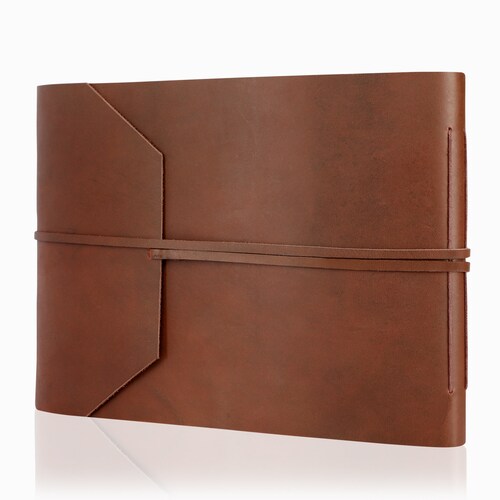 Large Photo Album Leather Photo Album Scrapbook Album Etsy