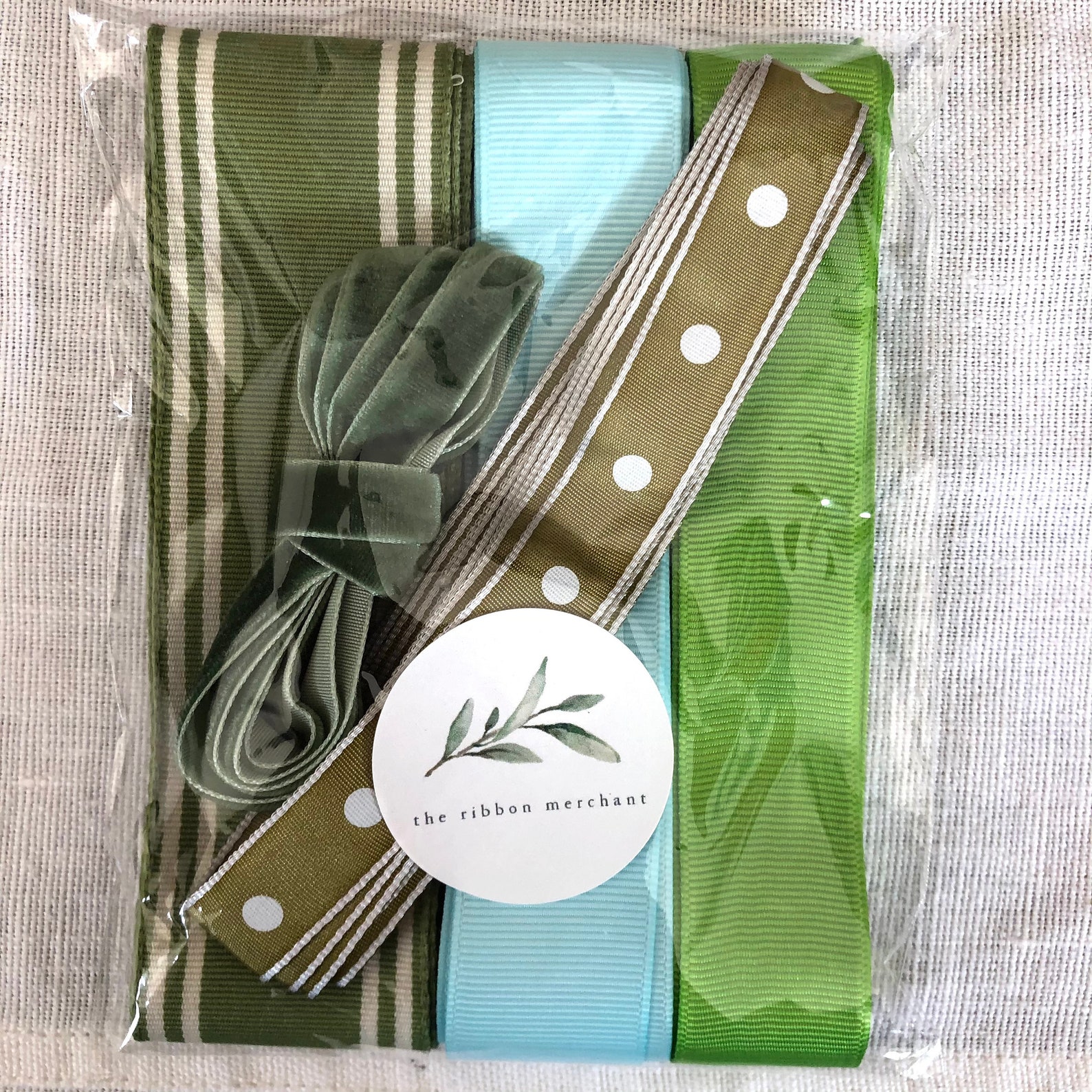 4 Assorted Blue Mixed Ribbon Packs Etsy