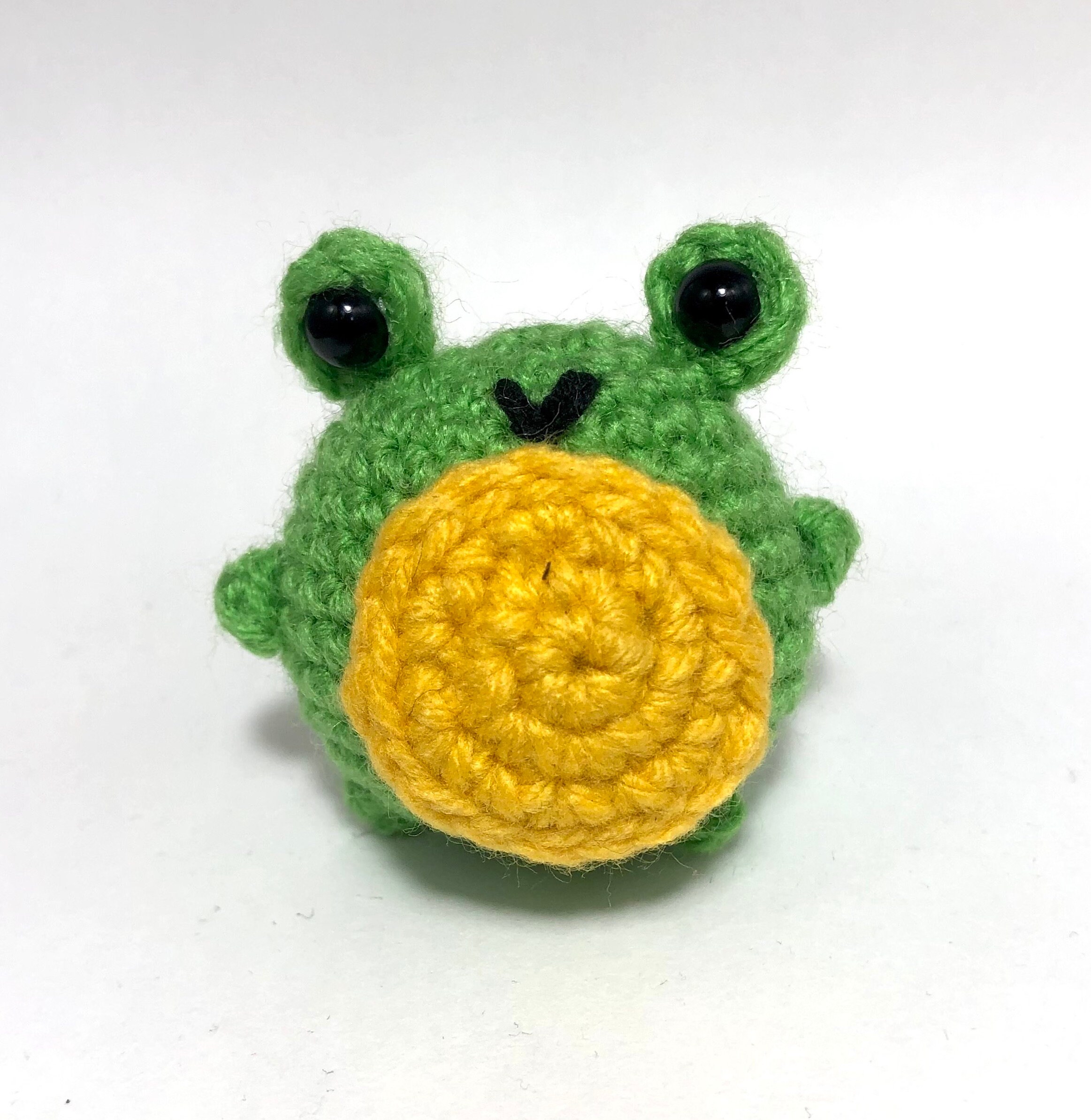 Crochet Frog Keychain Etsy