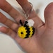 Bee Crochet Keychain