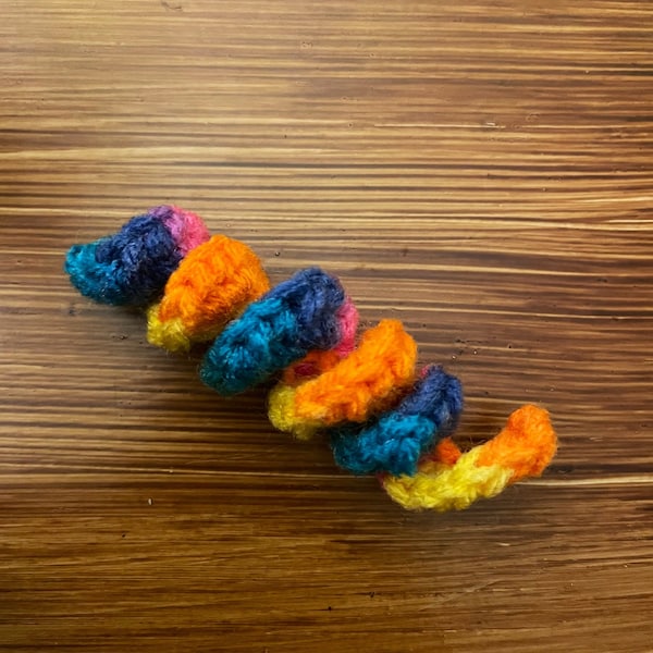 spring crochet yarn cat toy