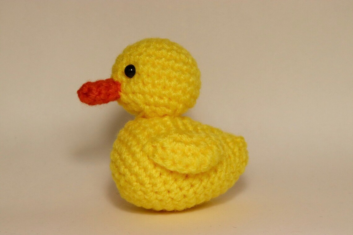 Crochet Rubber Ducky Duckling Amigurumi Etsy