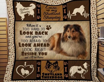 sheltie throw blanket