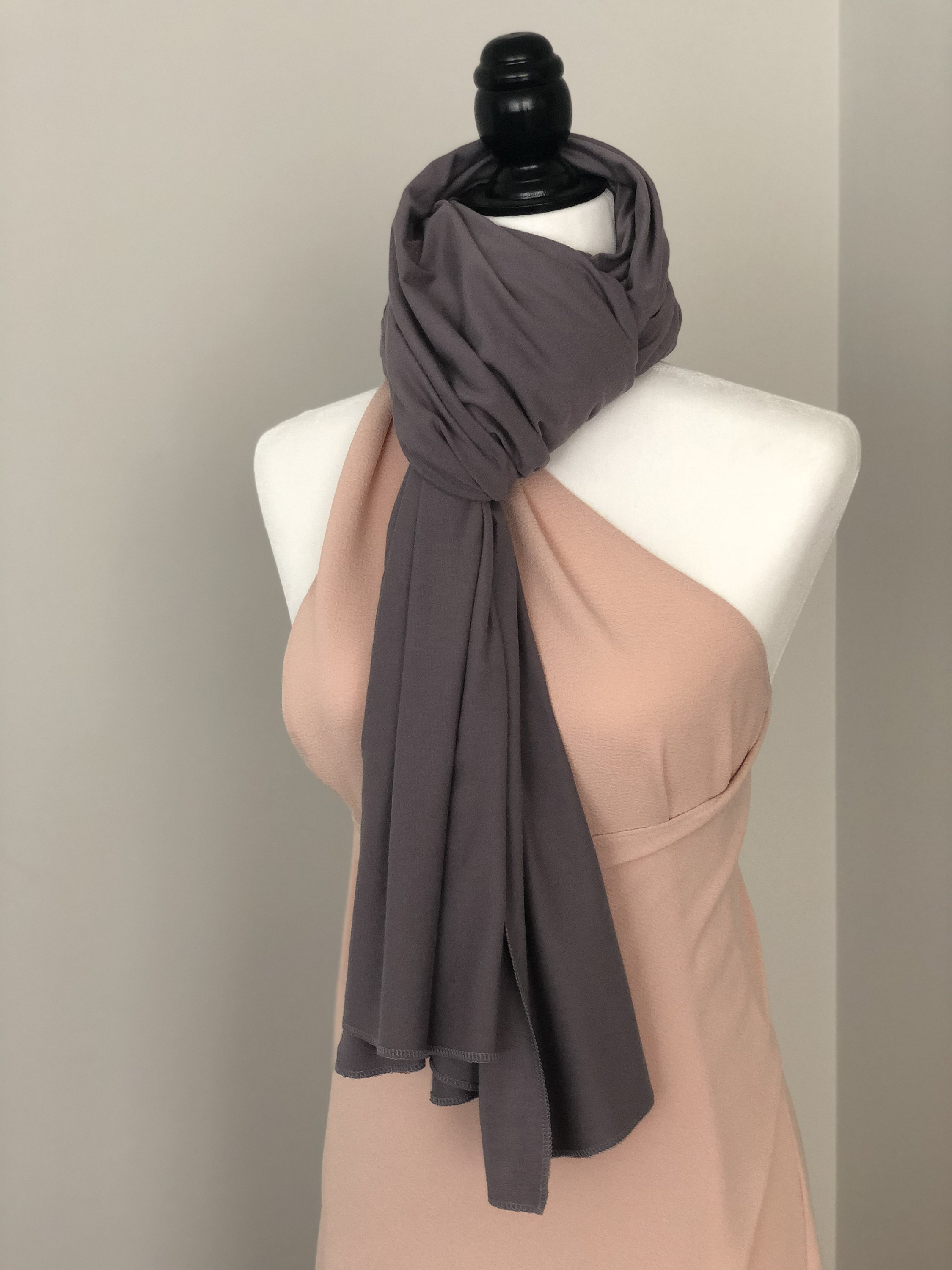 Scarf Bamboo Cotton Stretch Jersey Etsy