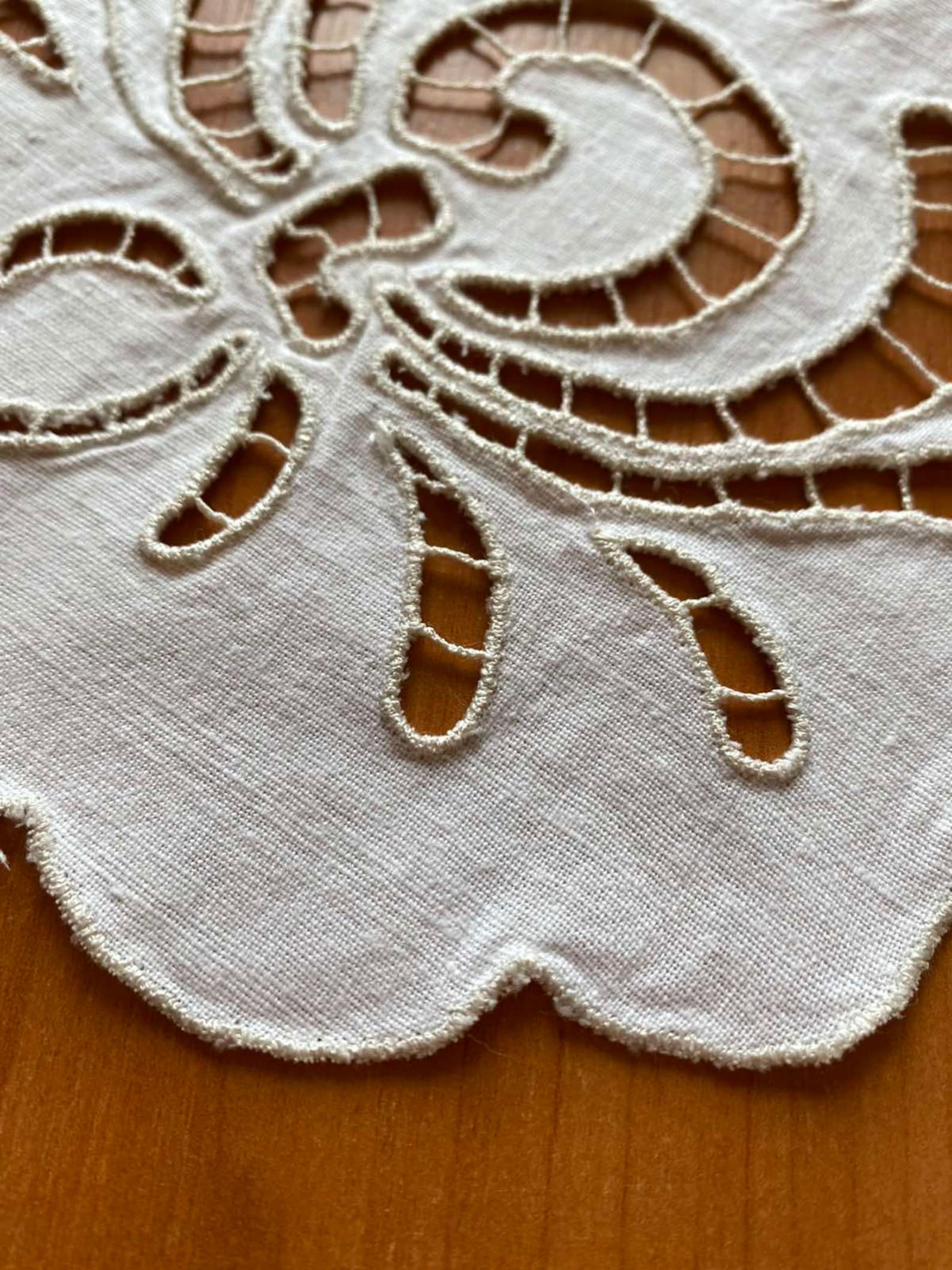 Antique lace doilies Danish white lace Textile craft supply Etsy