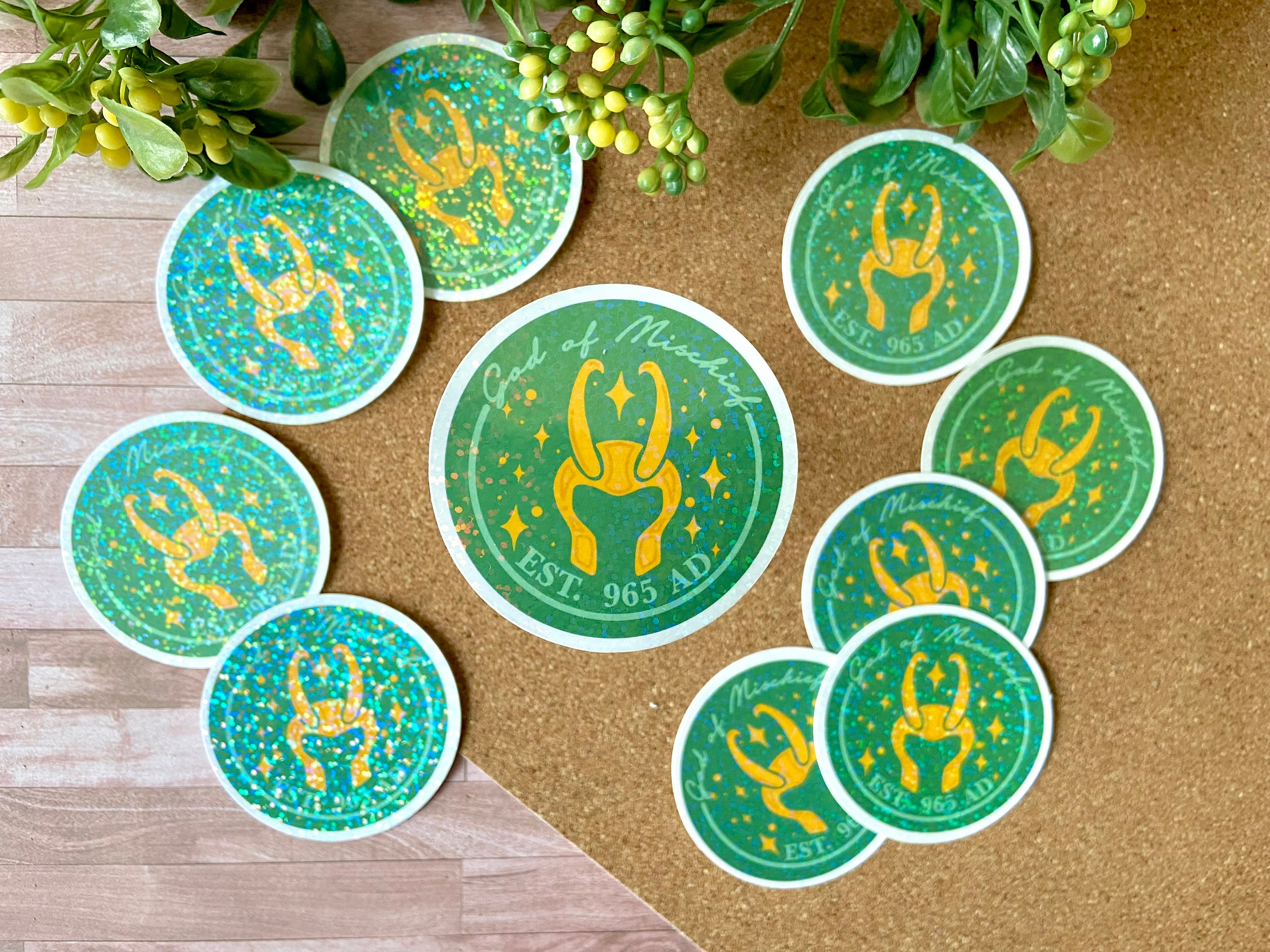 God of Mischief Loki Holographic Sticker | Sticker for Laptop, Notebo…