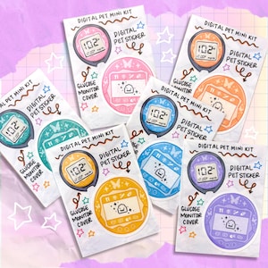 Digital Pet (Glucose Meter / Monitor) Sticker Kit