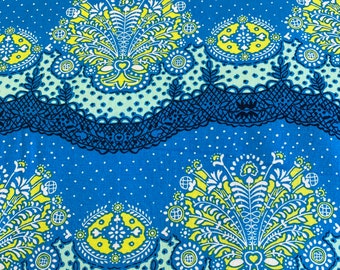 100% katoenblauwgroene abstracte bedrukte stof