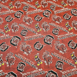 University Of South Carolina Collegiate Cotton Fabric